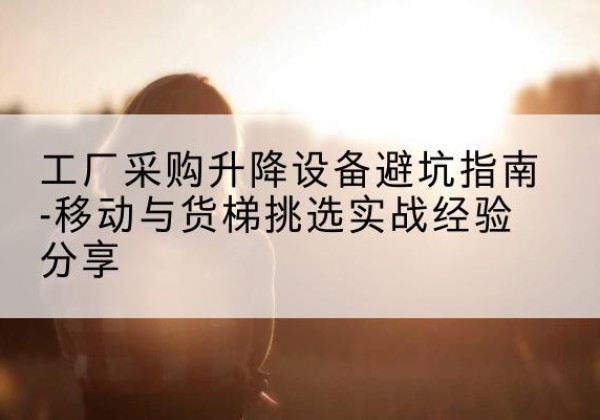 永顺移动式升降机怎么选-工厂采购升降设备避坑指南-移动与货梯挑选实战经验分享